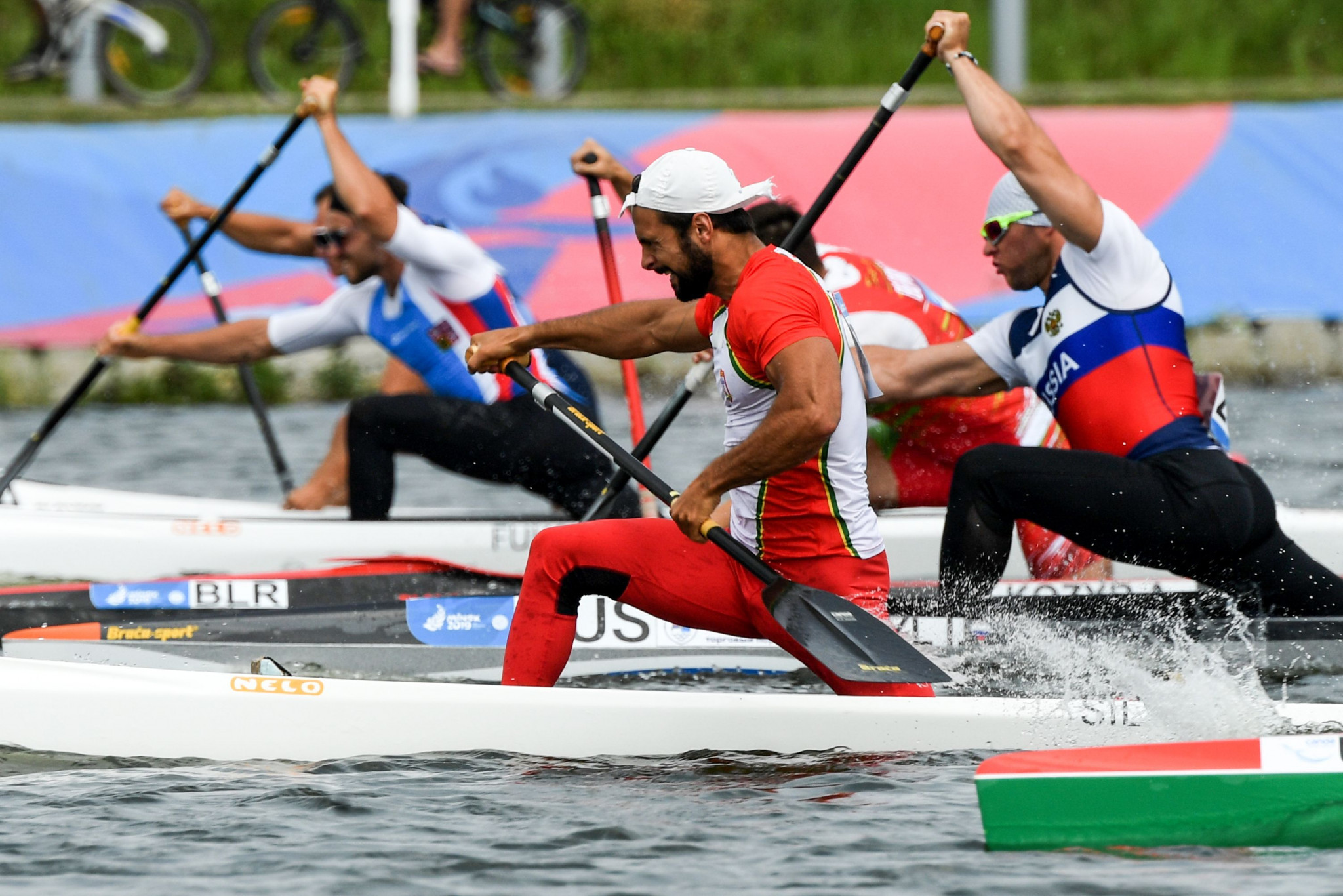 The first medals in the canoe sprint competition at Zaslavl Regatta Course were also up for grabs ©Getty Images