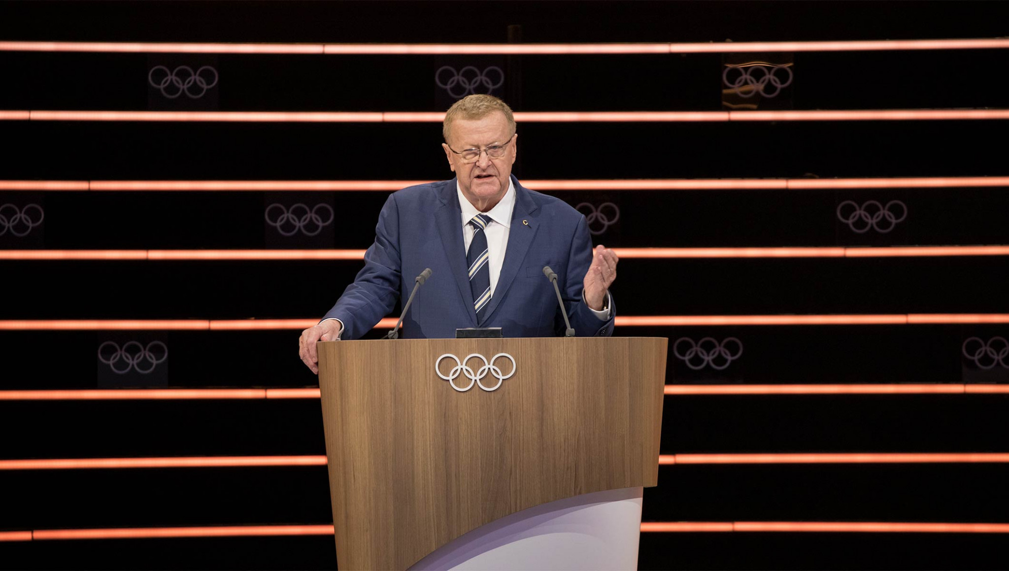 Australian IOC member John Coates chaired the working group on the new bidding process and presented his recommendation to the Session ©IOC