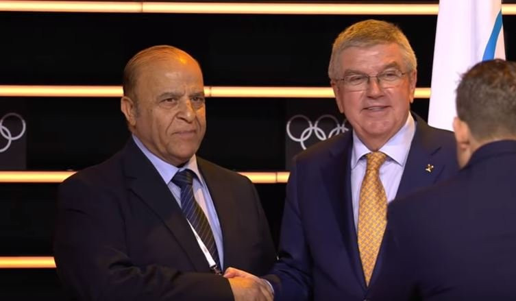 Syria's Samih Moudallal was made an honorary member of the IOC ©IOC