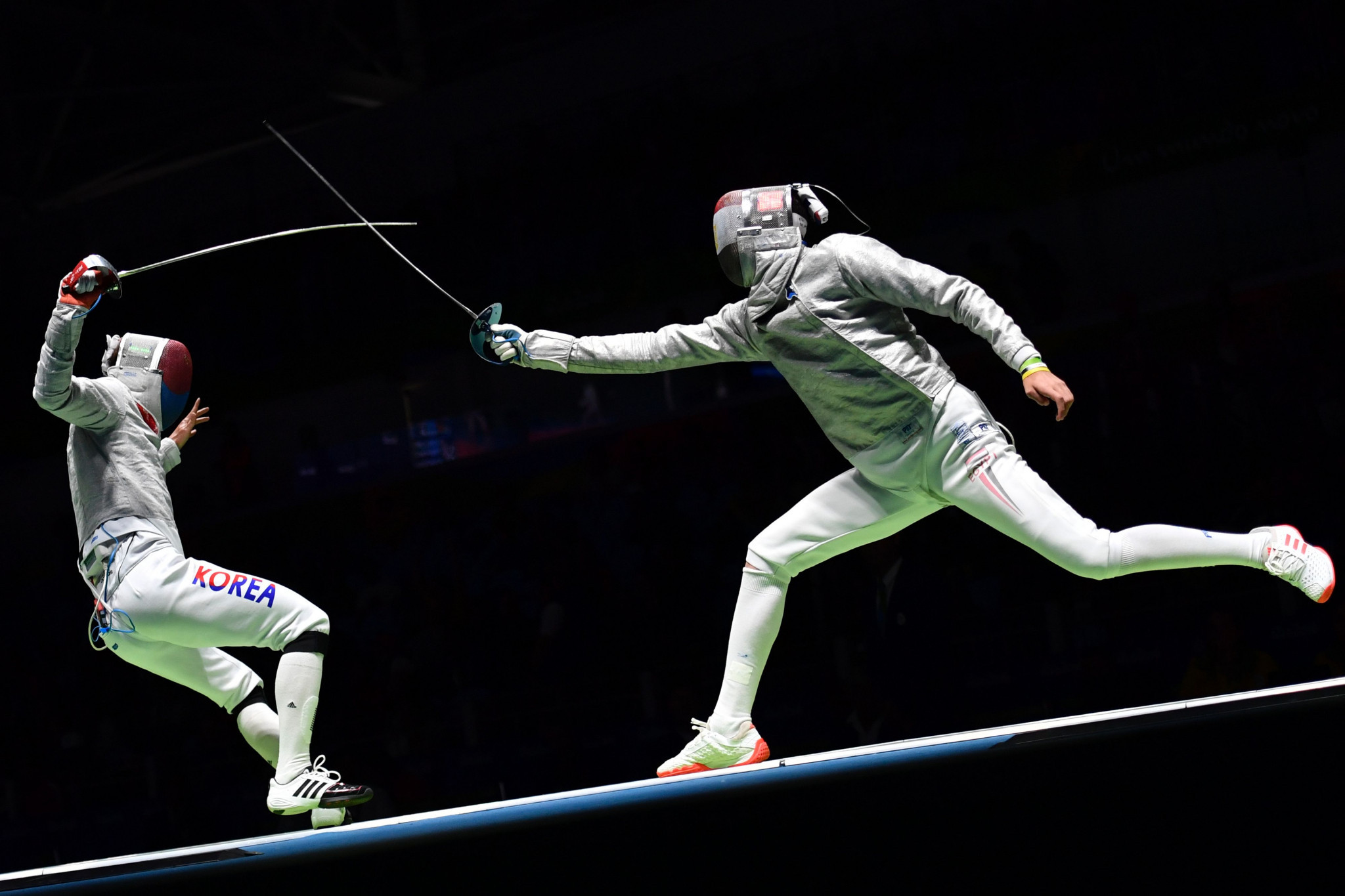 Egypt's Mohamed Amer came out on top in the men's sabre event ©Getty Images