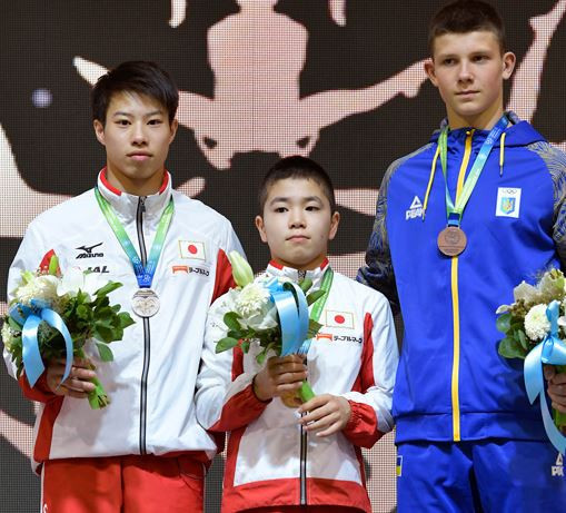 Oka wins all-around title as Japan dominate opening day of Artistic Gymnastics Junior World Championships