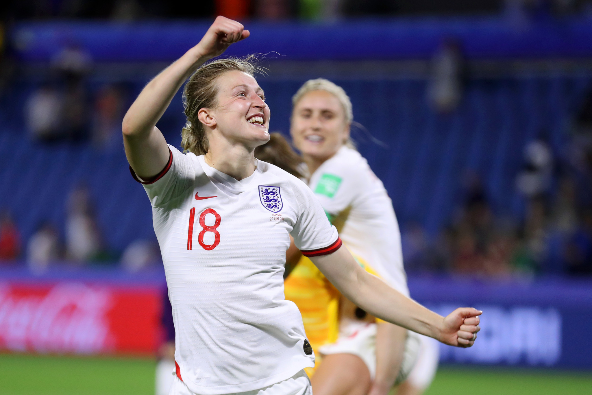 Ellen White scored her fifth goal of the tournament as England reached the semi-finals ©Getty Images