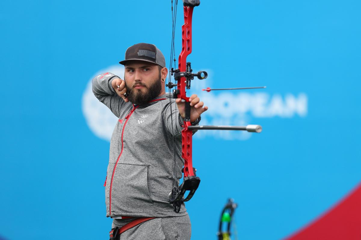 Archery reached its conclusion with the men's individual recurve and compound events ©Minsk 2019