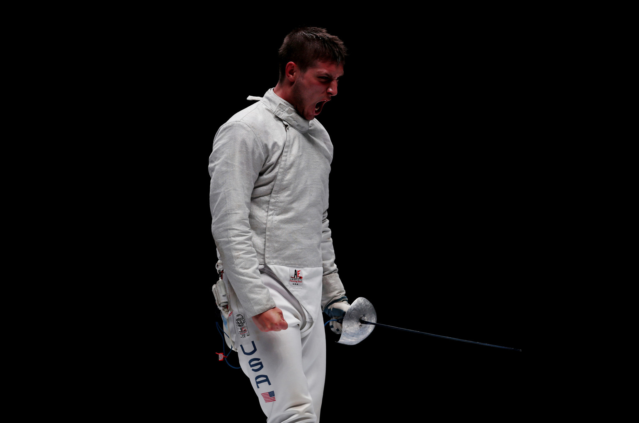 Eli Dershwitz won the men's sabre on a successful opening day for the United States at the Pan American Fencing Championships in Toronto ©Getty Images