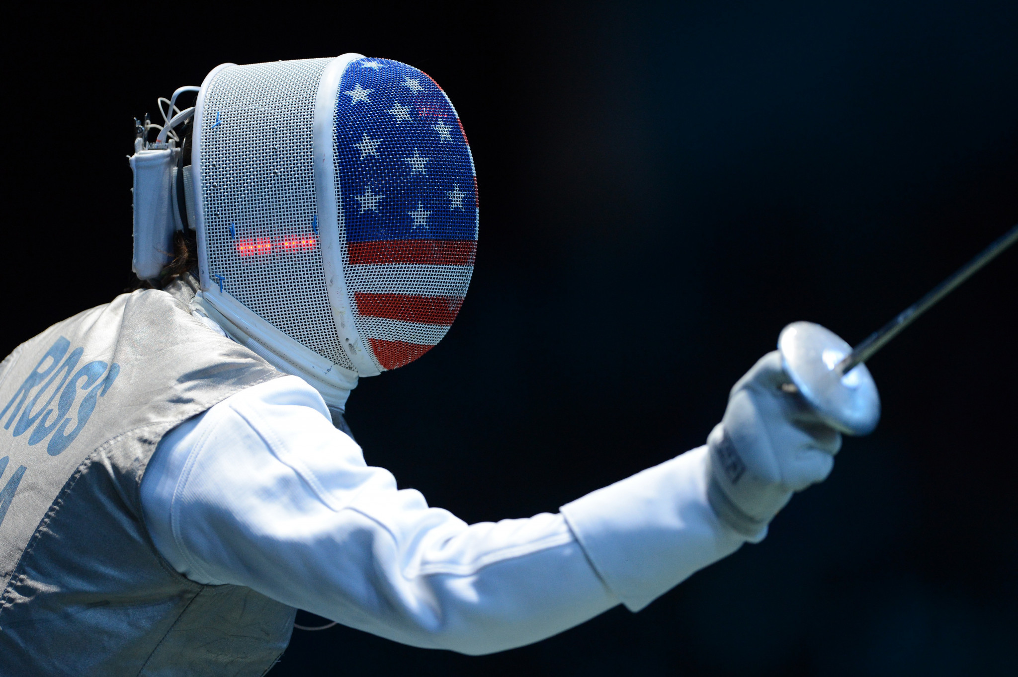 Nicole Ross held off a strong home challenge to claim the women's foil title ©Getty Images