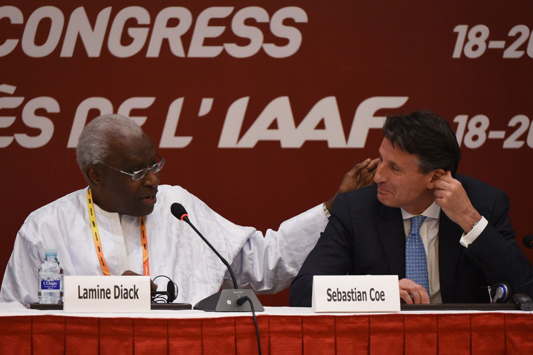 Sebastian Coe succeeded Lamine Diack as President of the IAAF at its Congress in Beijing in 2015 following the Senegalese's 16-year term which is now the subject of a criminal investigation ©Getty Images