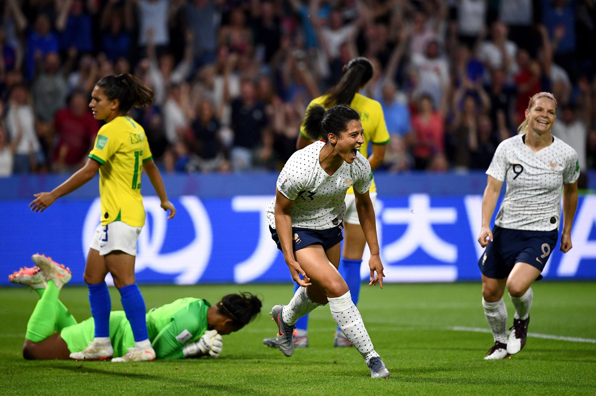 FIFA announced that France’s last-16 win over Brazil had attracted the biggest television audience for a Women’s World Cup match ©Getty Images