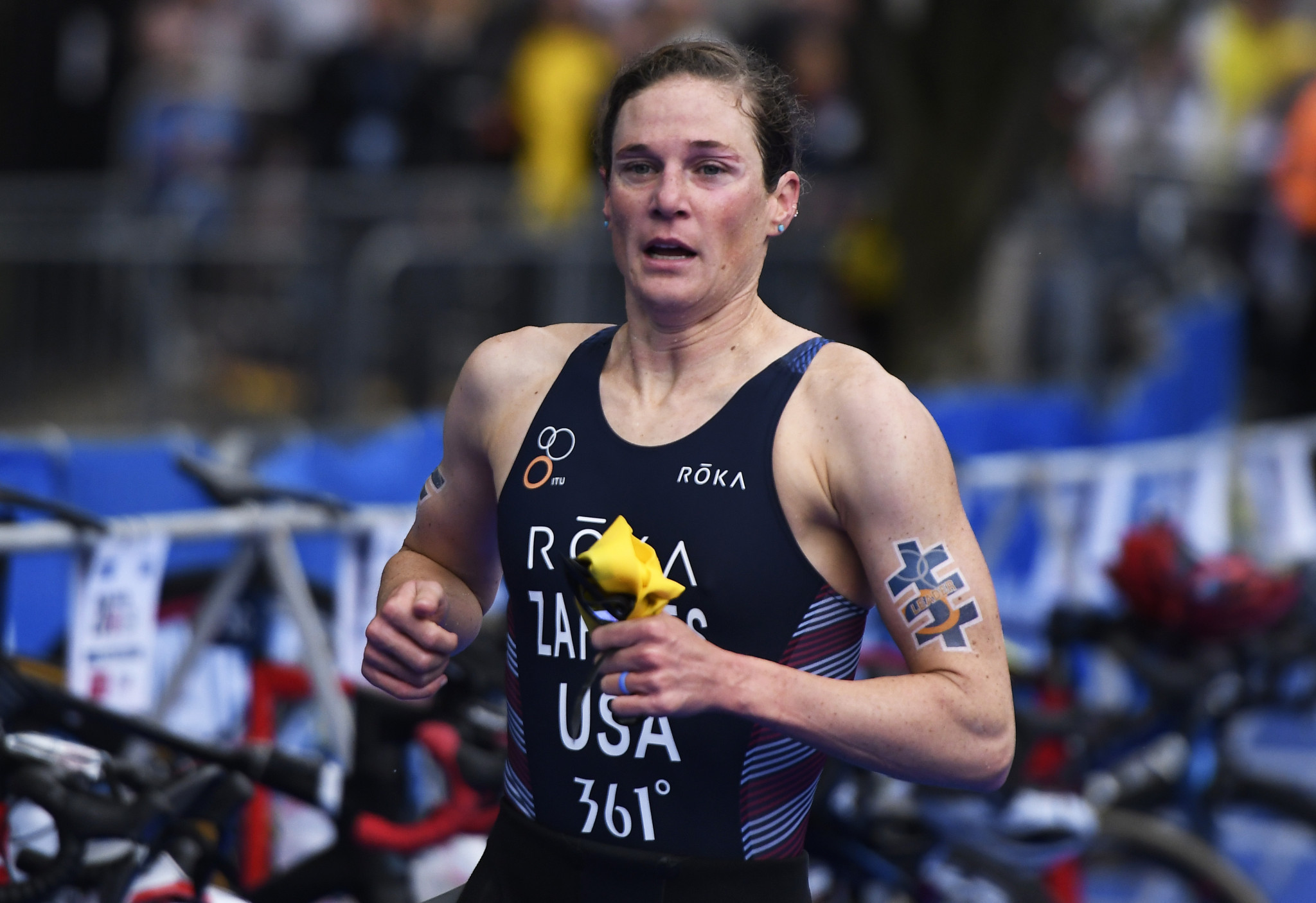 Katie Zaferes will aim to stretch her lead in the World Triathlon Series standings ©Getty Images