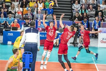 Russia bounce back with victory over Australia in FIVB Men's Nations League