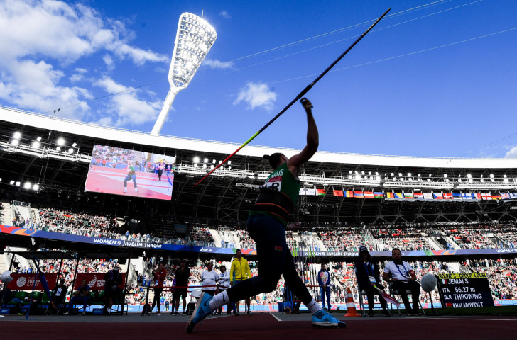 Javelin thrower Tatsiana Khaladovich was one of five Belarus winners on the day, but the hosts missed gold in the DNA final by a fraction as they were beaten to the line by Ukraine ©Getty Images