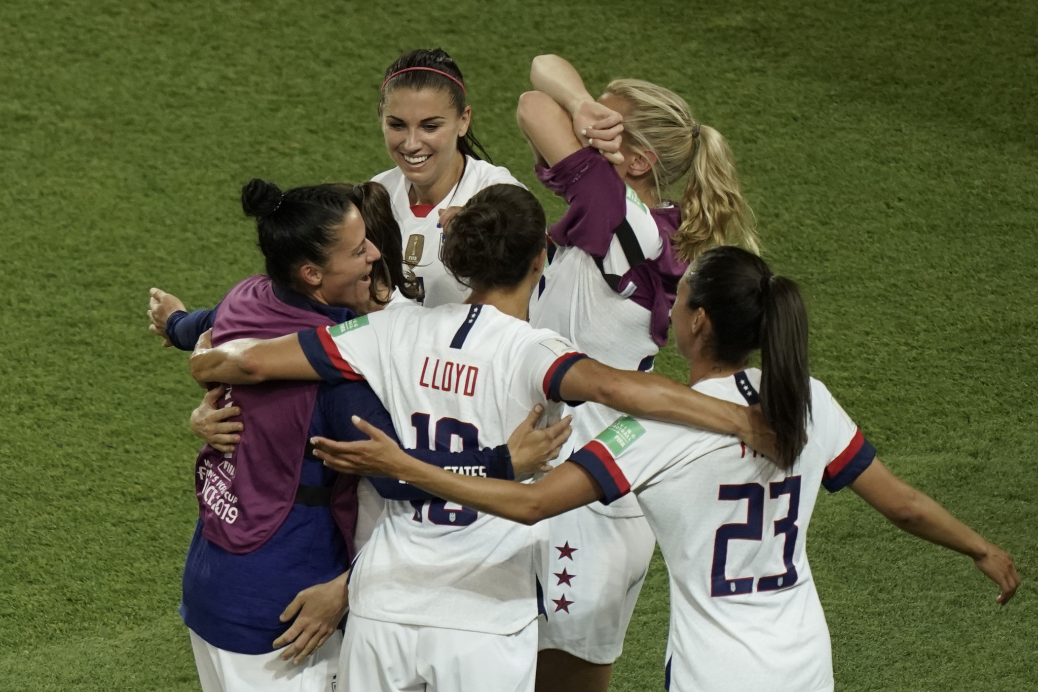 The final whistle sparked wild celebrations among the US team ©Getty Images