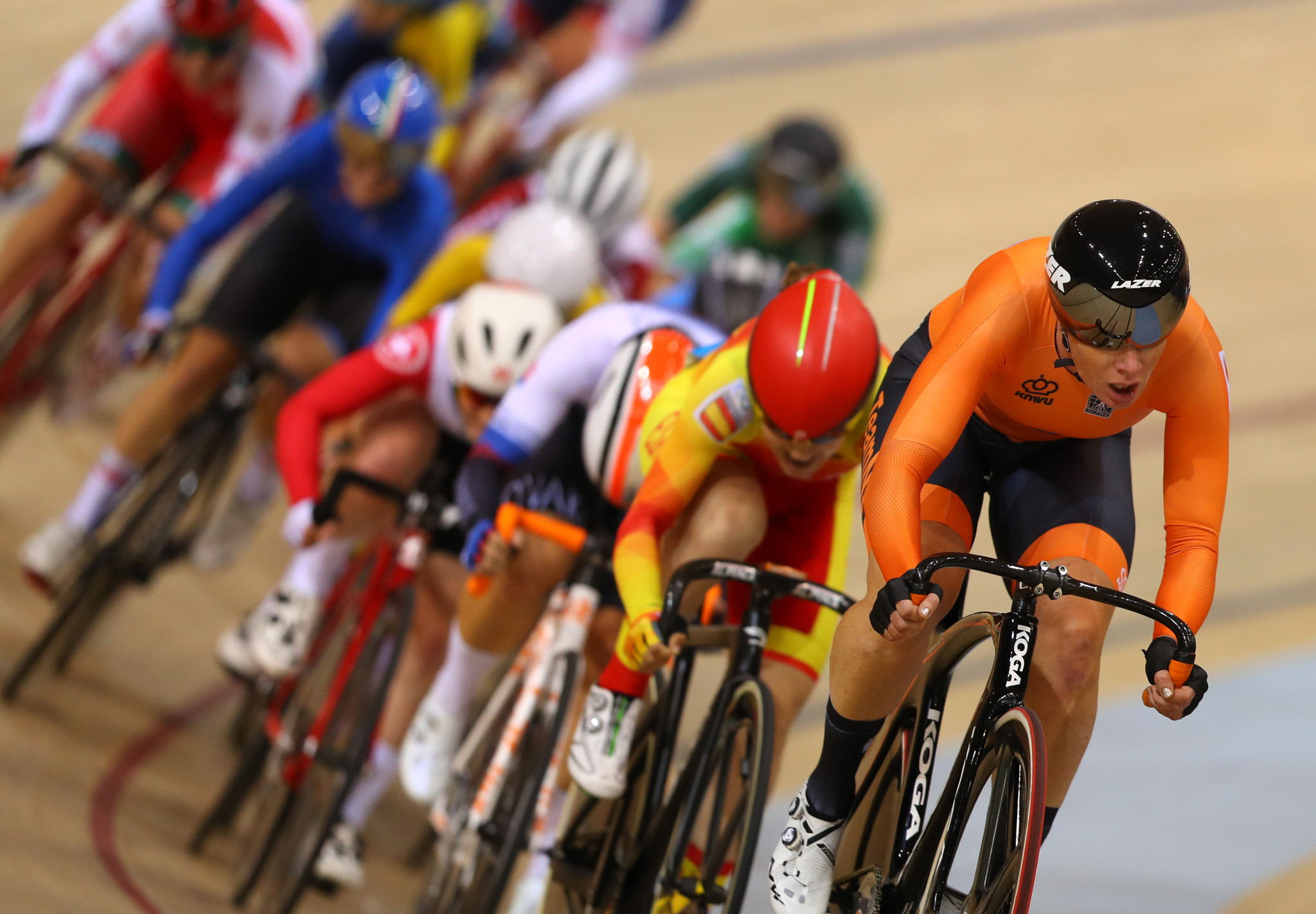 Track cycling continued at Minsk Arena ©Getty Images