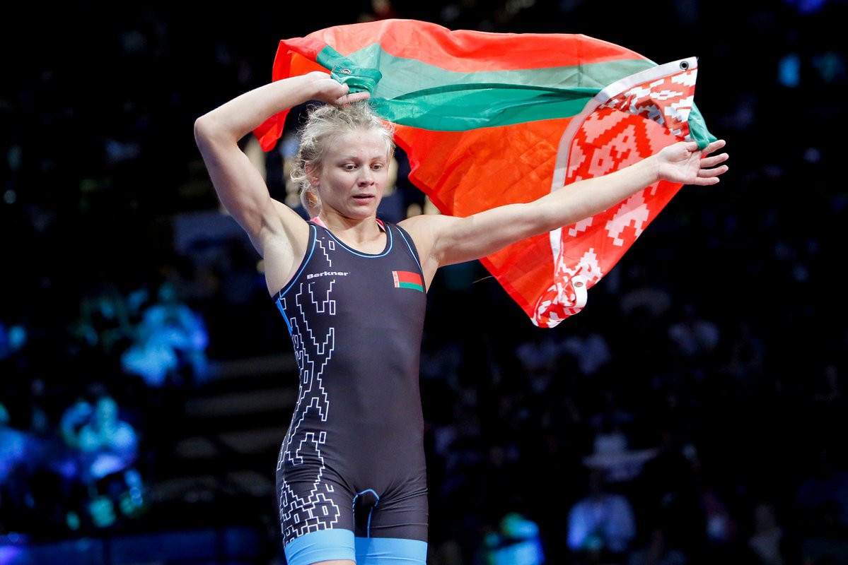 Belarus had a successful day at the Sports Palace, winning two of the four gold medals available in the wrestling ©Twitter