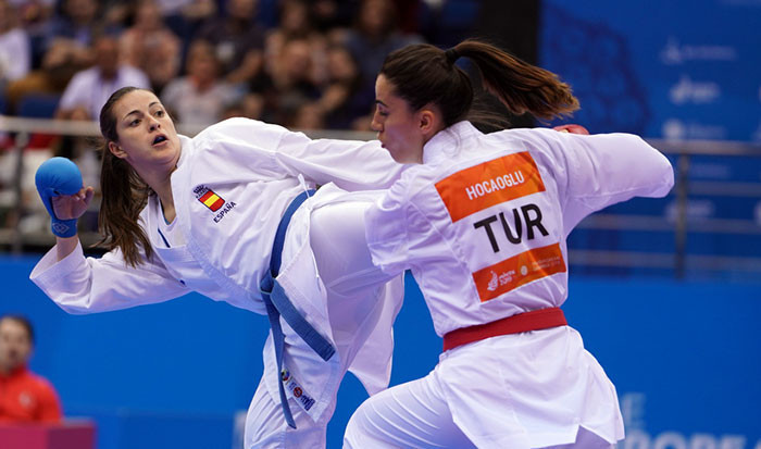 Spain take three golds on opening day of karate competition at Minsk 2019