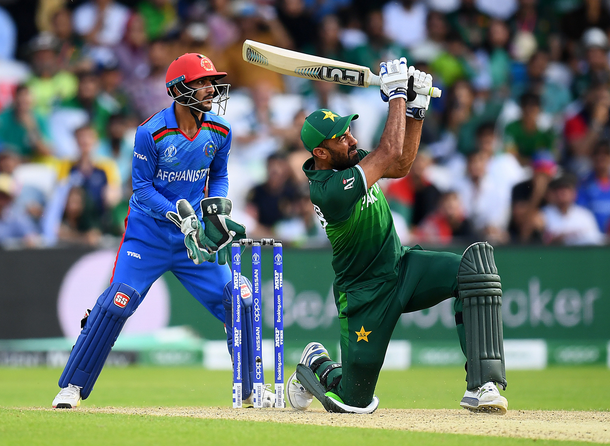 Pakistan moved above England in the race for a semi-final spot at the ICC Men's World Cup with victory over Afghanistan in Leeds ©Getty Images