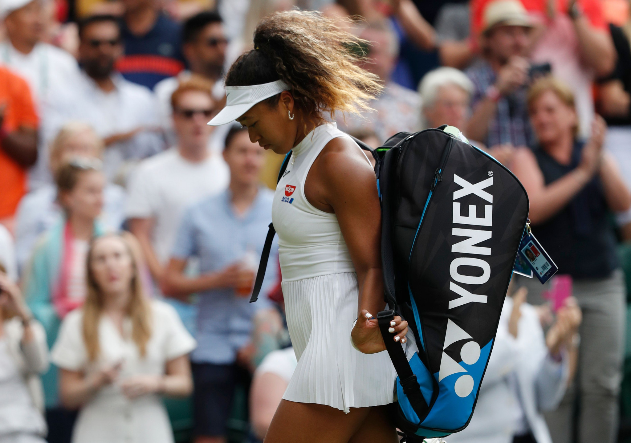 Japan's Naomi Osaka, chasing a third Grand Slam victory in less than a year, made a surprise first round exit at Wimbledon ©Getty Images