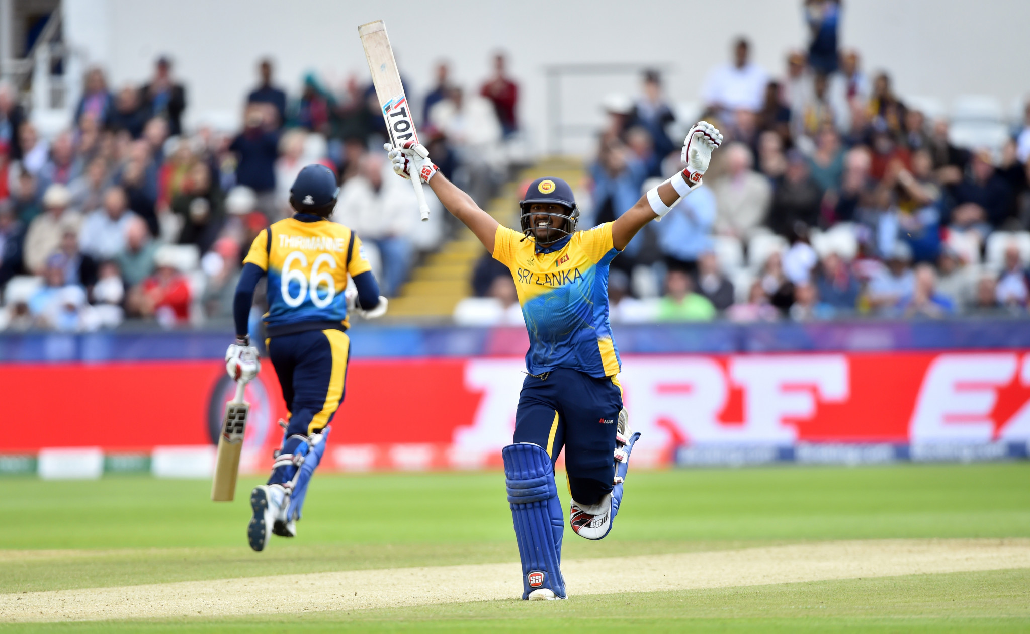 Avishka Fernando’s first international century overshadowed fellow young star Nicholas Pooran's as Sri Lanka edged a thrilling ICC Men’s World Cup clash with West Indies by 23 runs ©Getty Images