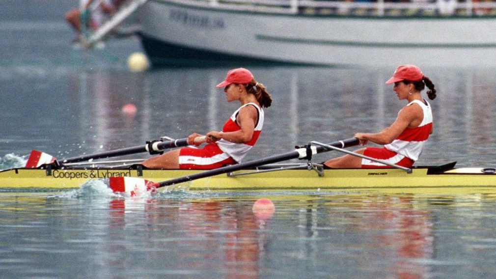 Marnie McBean won four Olympic medals, three of them gold, including the coxless pairs at Barcelona 1992 ©COC
