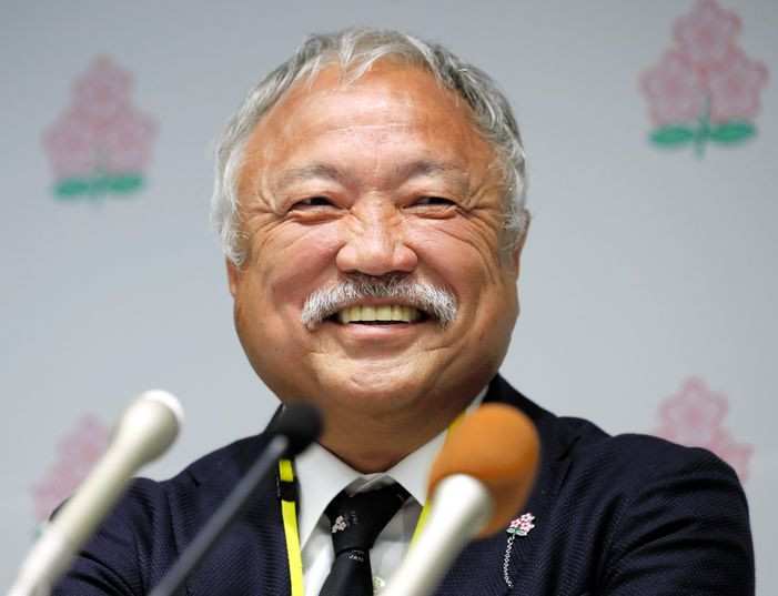 New Japan Rugby Football Union President Shigetaka Mori has set a focus on improving Japan's world ranking ©JRFU