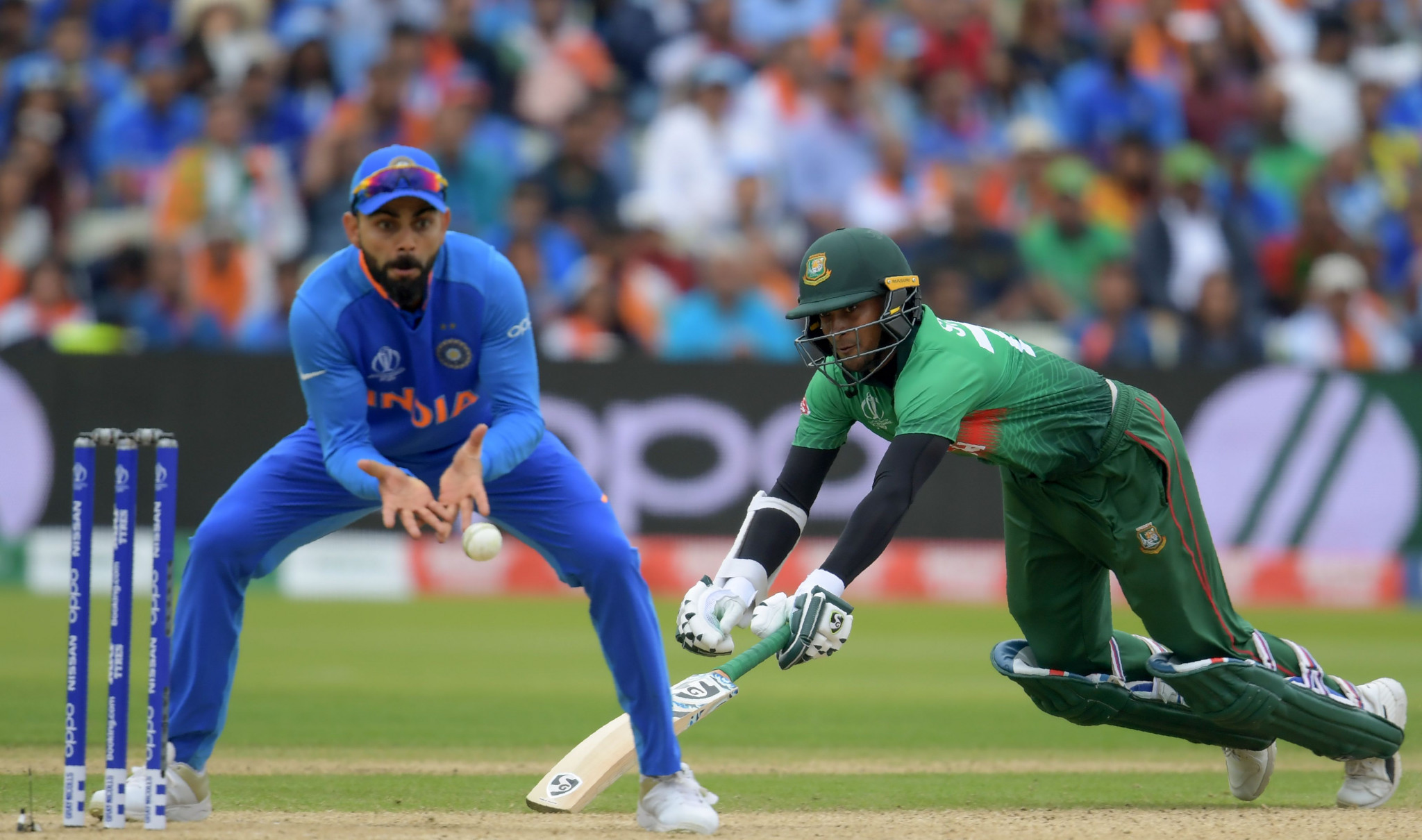 India overcame Bangladesh at Edgbaston to reach the semi-finals of the ICC Cricket World Cup ©Getty Images