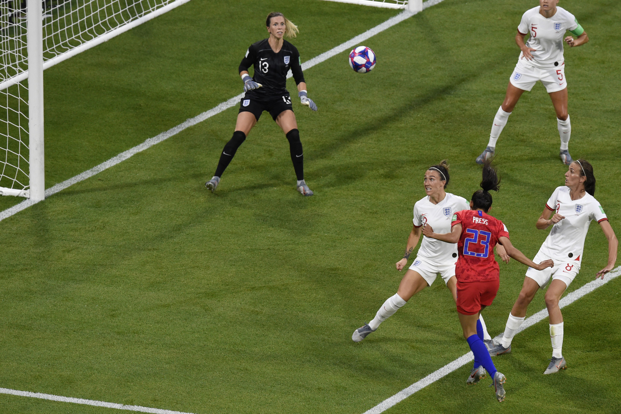 Christen Press gave holders the United States the lead inside the first 10 minutes ©Getty Images