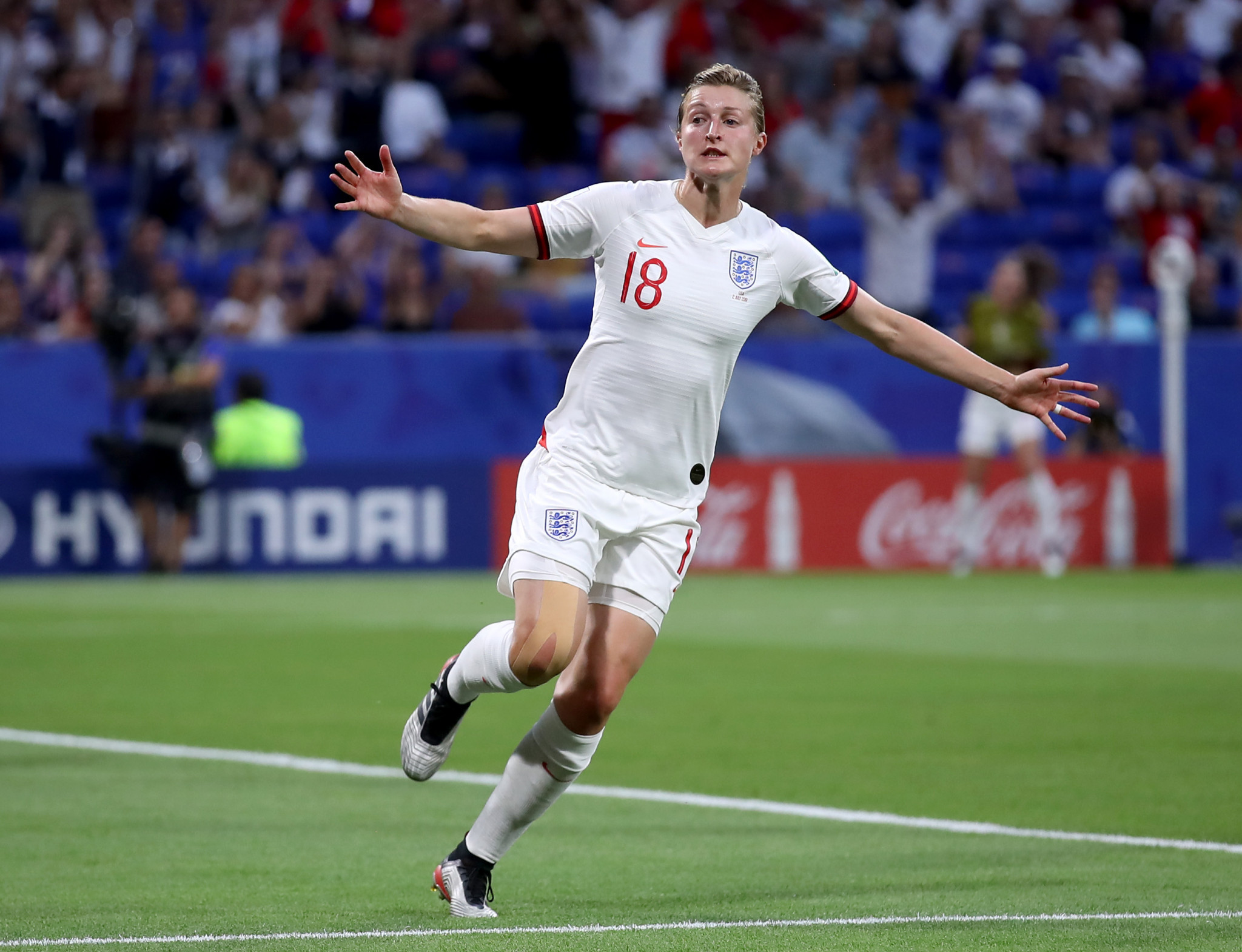 Ellen White's deft finish restored parity for England nine minutes later
