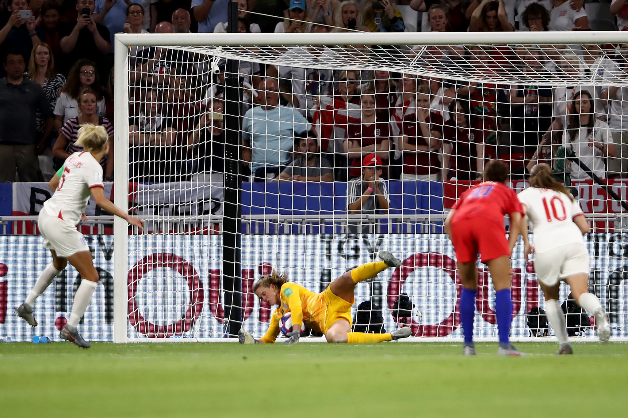 Captain Steph Houghton missed the resulting spot-kick as England's hopes were dashed ©Getty Images