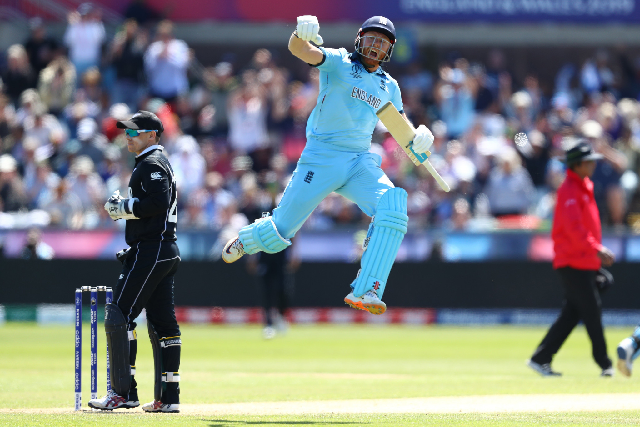 England seal semi-final place by thrashing New Zealand at Cricket World Cup