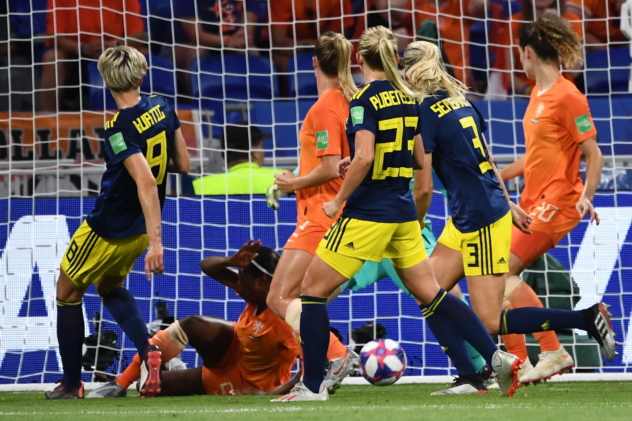 Lina Hurtig had the best chance of the half for Sweden ©Getty Images