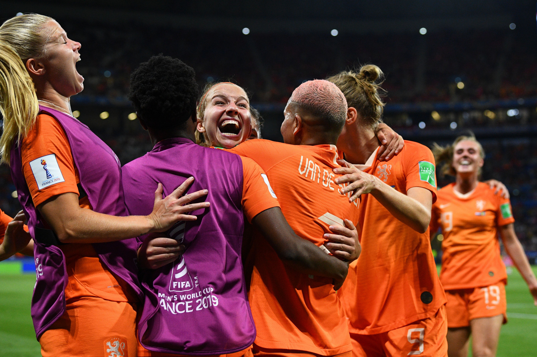 The goal sparked wild celebrations from the Dutch team ©Getty Images