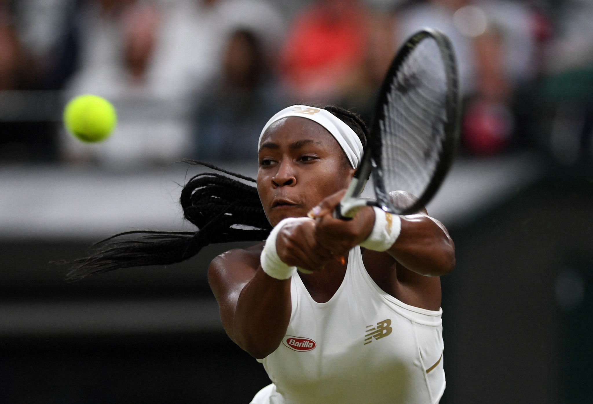 American youngster Coco Gauff continued her winning run at Wimbledon ©Getty Images