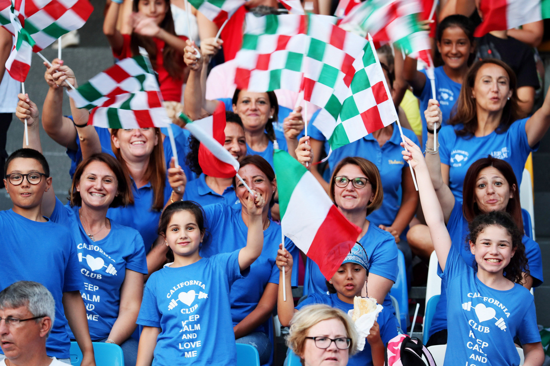 Locals filled San Paolo Stadium in anticipation of the Summer Universiade's Opening Ceremony ©Naples 2019 
