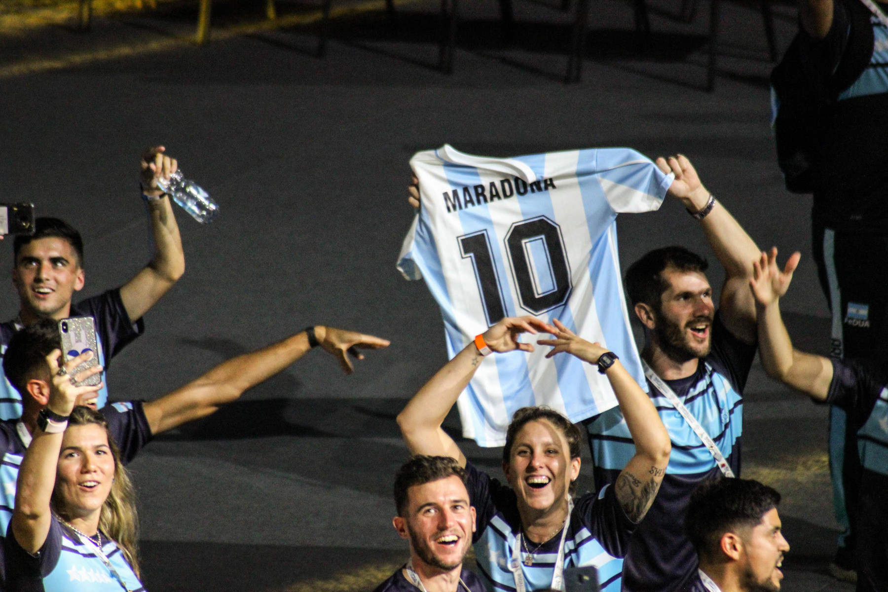 The crowd greeted Argentina with rapturous applause, owing to Diego Maradona's heroics in SSC Napoli's Serie A title triumph in 1987 ©Naples 2019