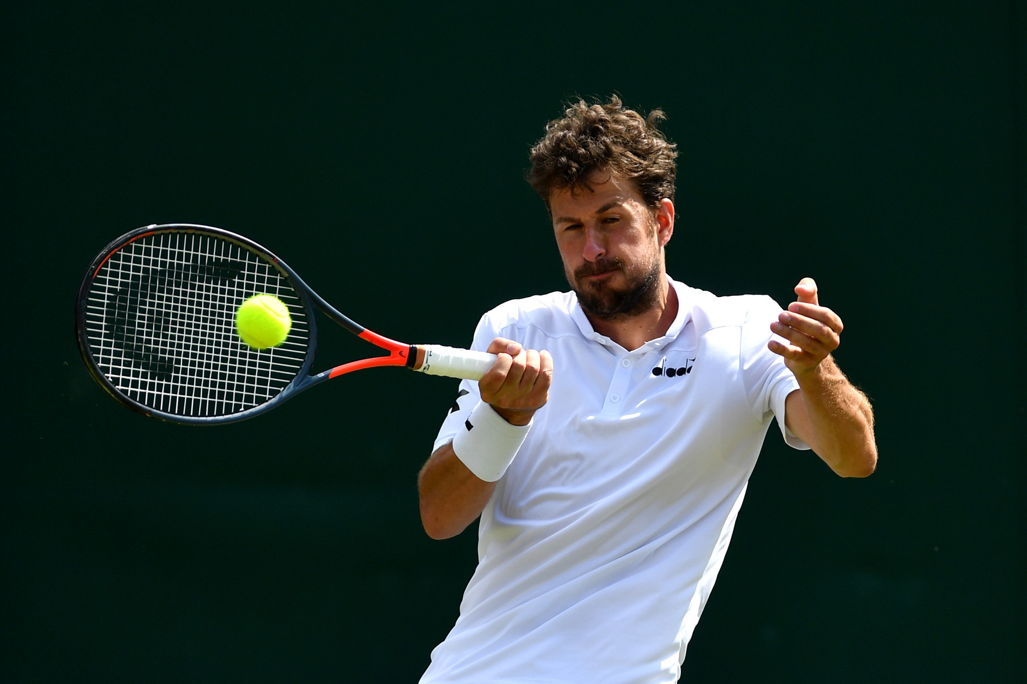 Dutchman Robin Haase, pictured, could not quite live with the power of Milos Raonic ©Getty Images