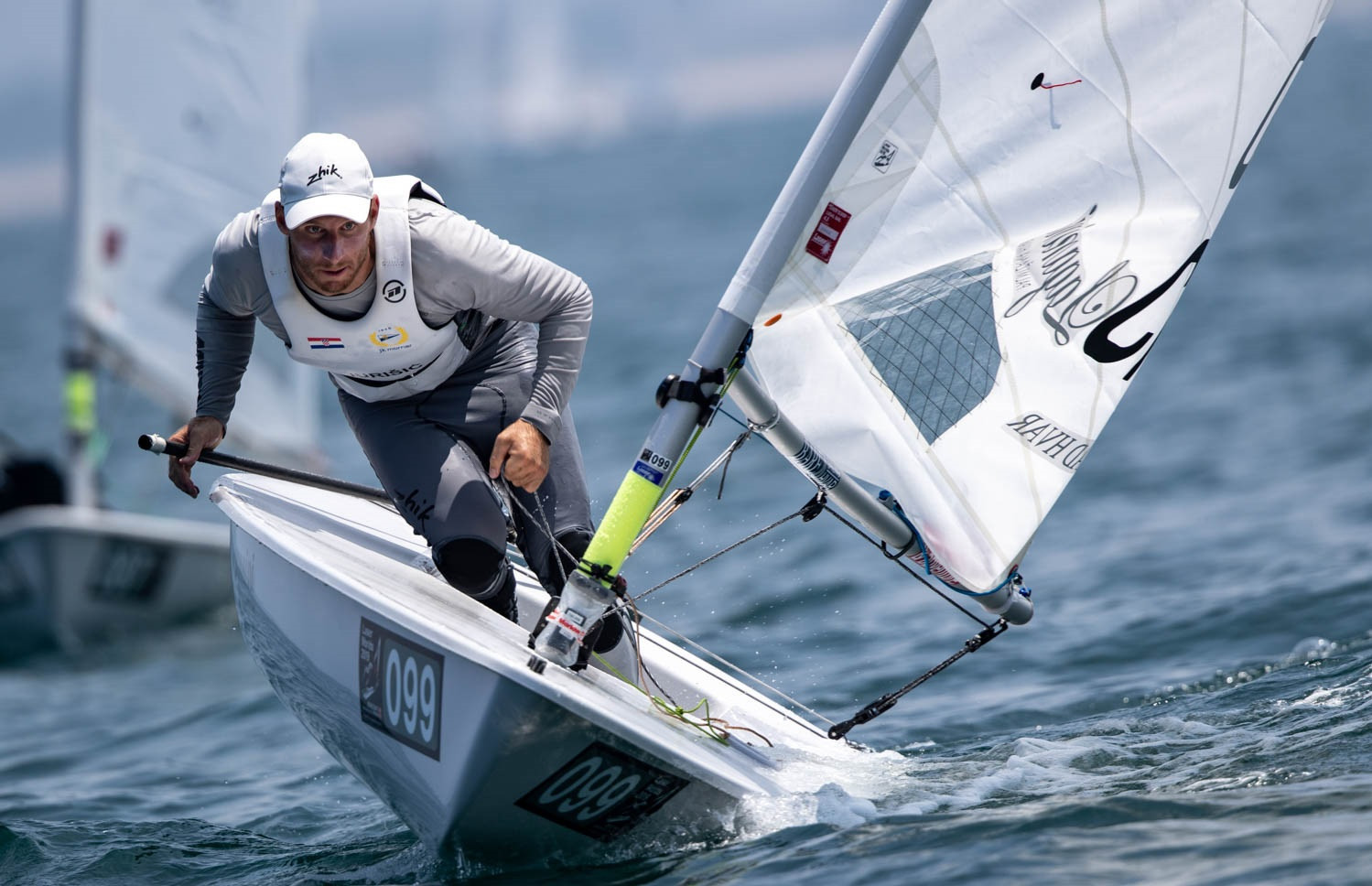 Jurišić and Gautrey tied for lead after day one of Laser Men's World Championship