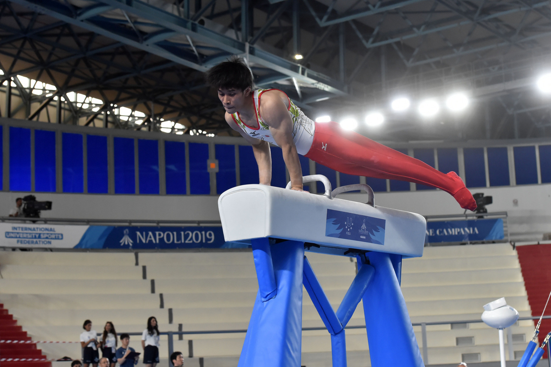 Artistic gymnastics began at the Naples 2019 Summer Universiade ©Naples 2019