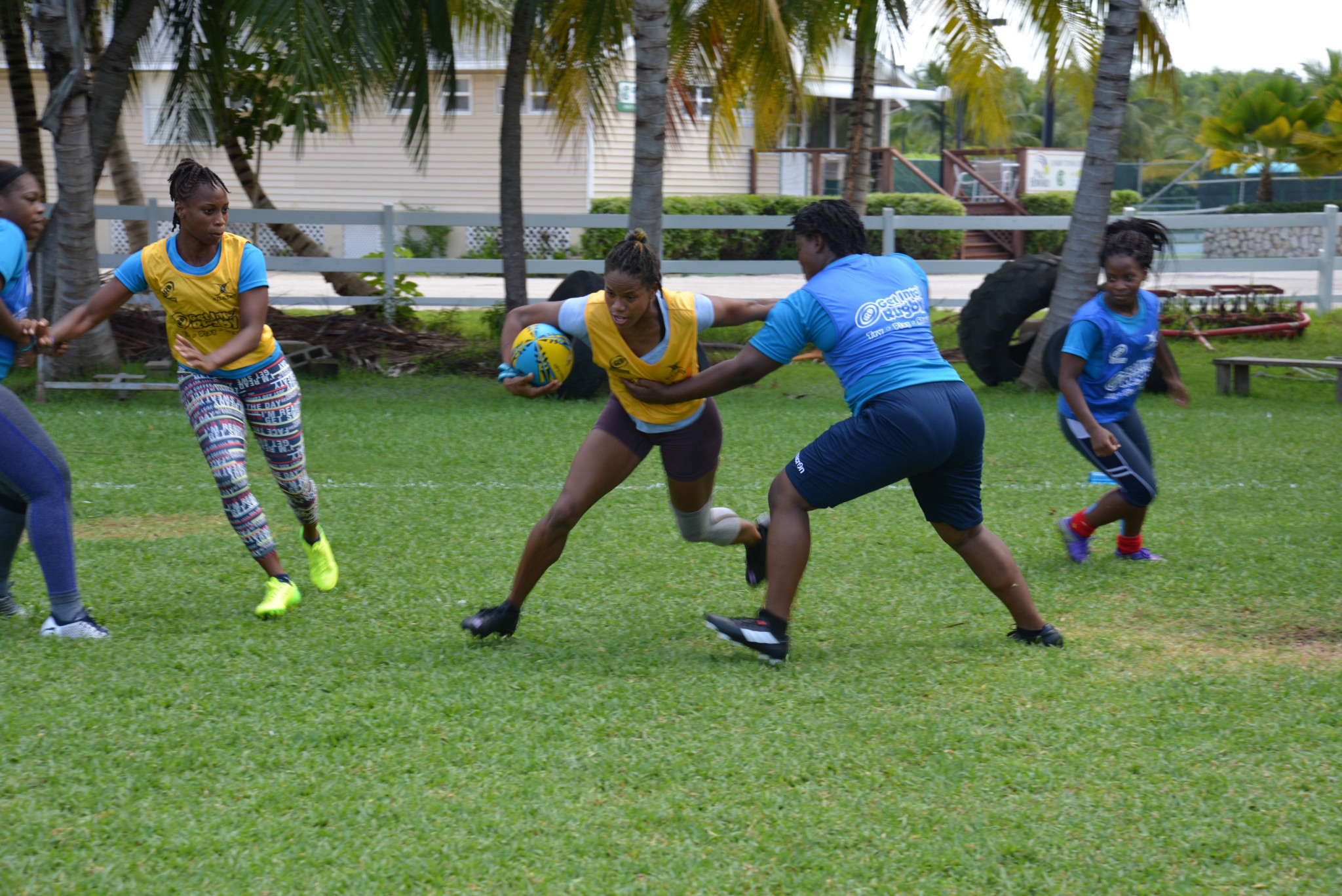 Saint Lucia's women prepare for the tournament  with a final training session ©Rugby Americas North/Twitter