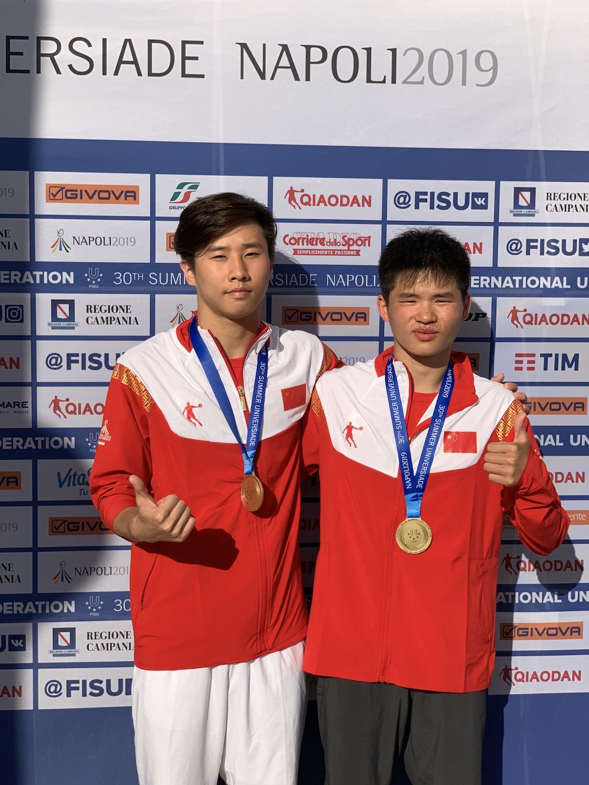 There were more gold medals for China as they won both diving titles at Mostra d'Oltremare today ©FISU
