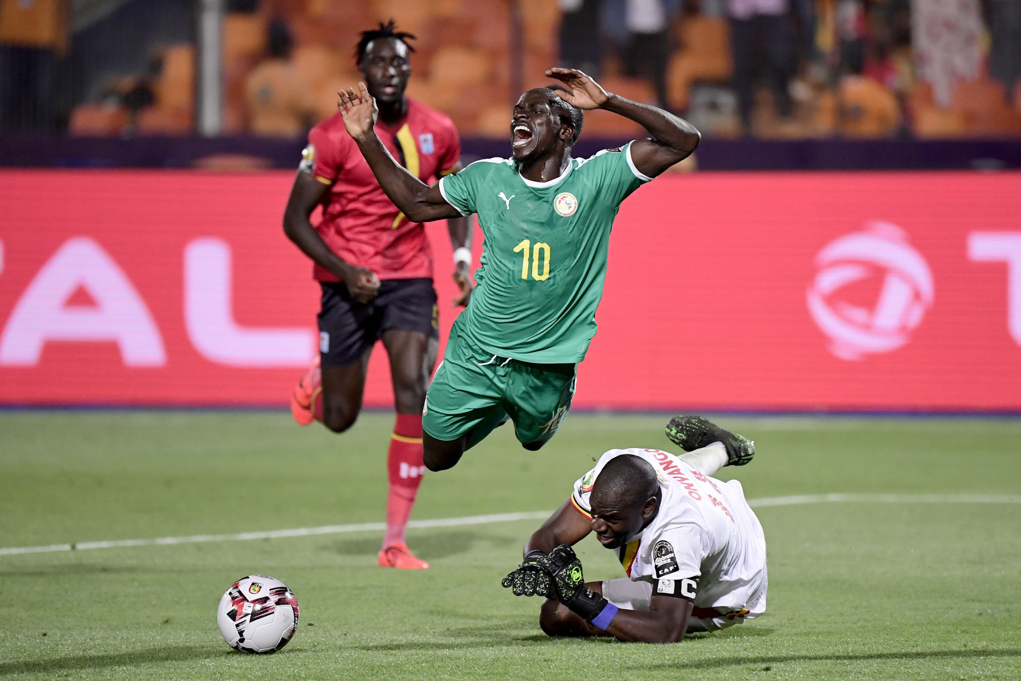 Sadio Mané earns a penalty he would go on to miss - but an earlier goal from him won Senegal a place in the Africa Cup of Nations quarter-finals ©Getty Images