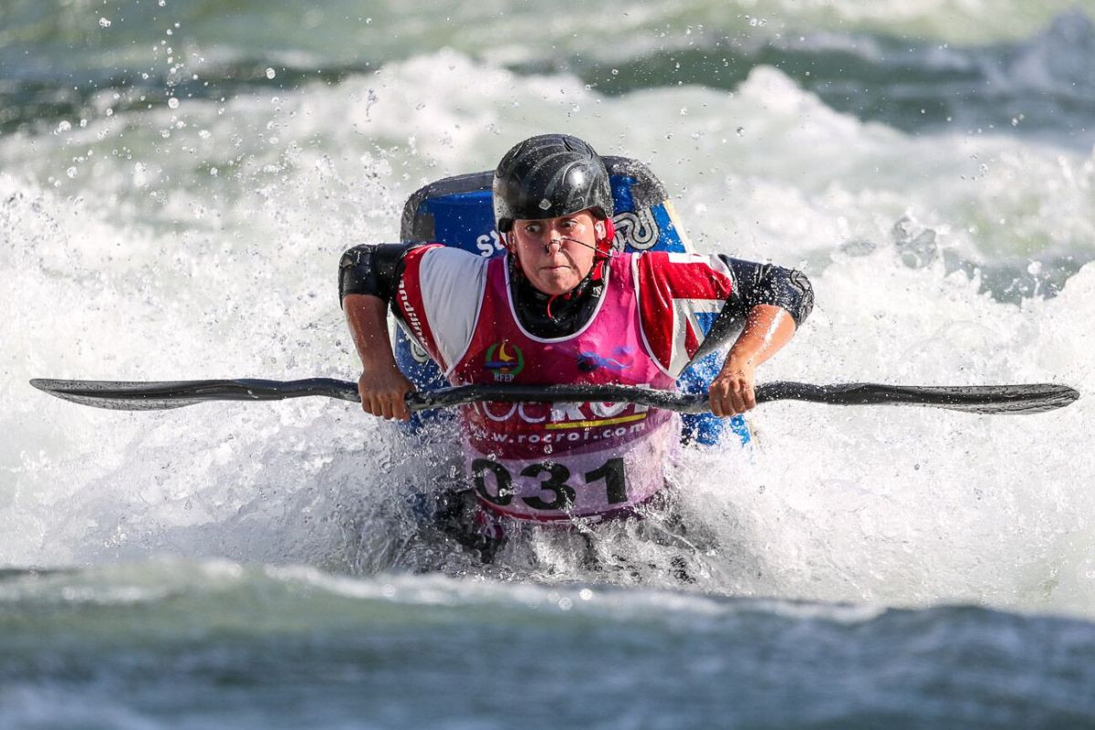 Britain's Ottilie Robinson-Shaw retained her junior women's title at the ICF Canoe Freestyle World Championships ©ICF