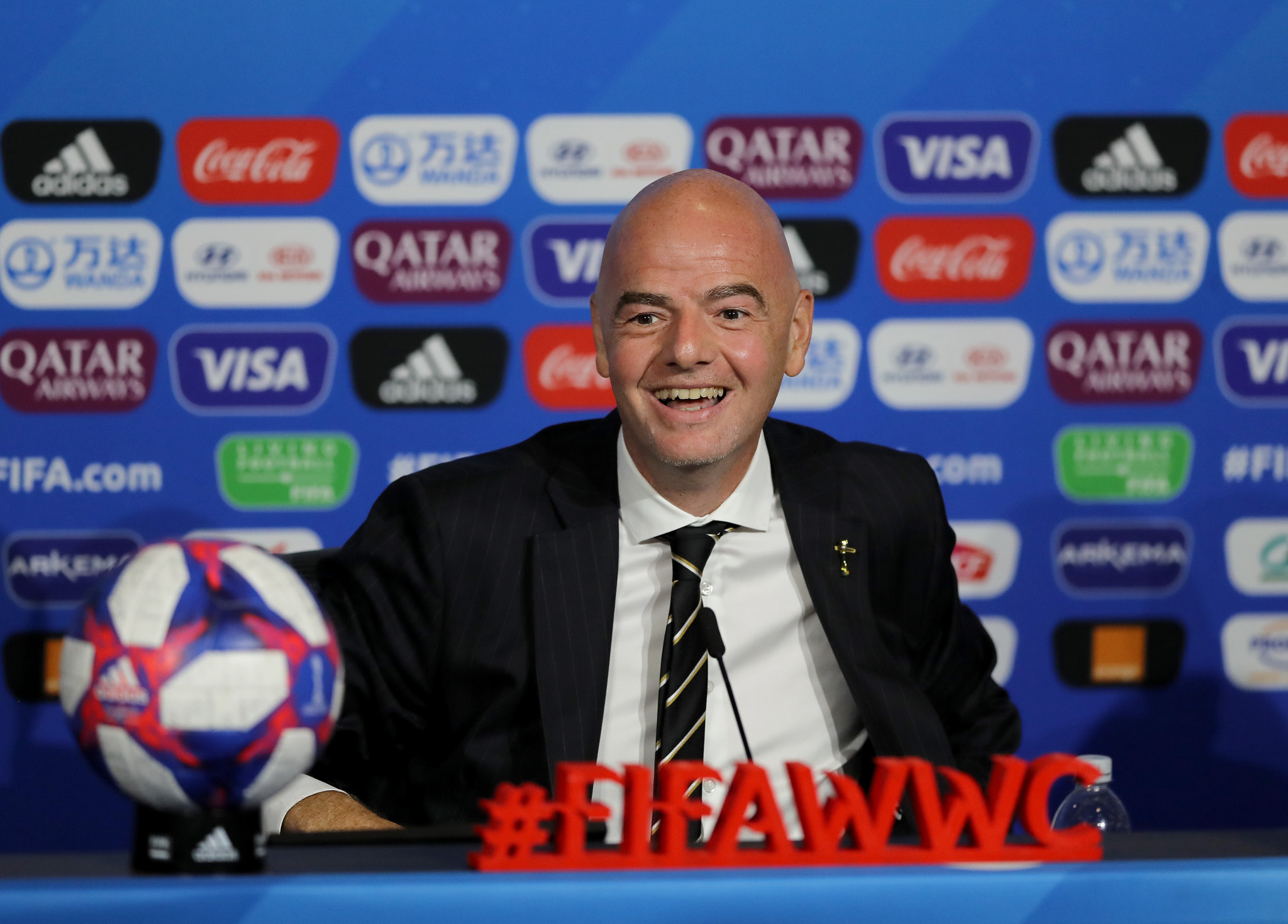 FIFA President Gianni Infantino heaped praise on the tournament prior to the final ©Getty Images