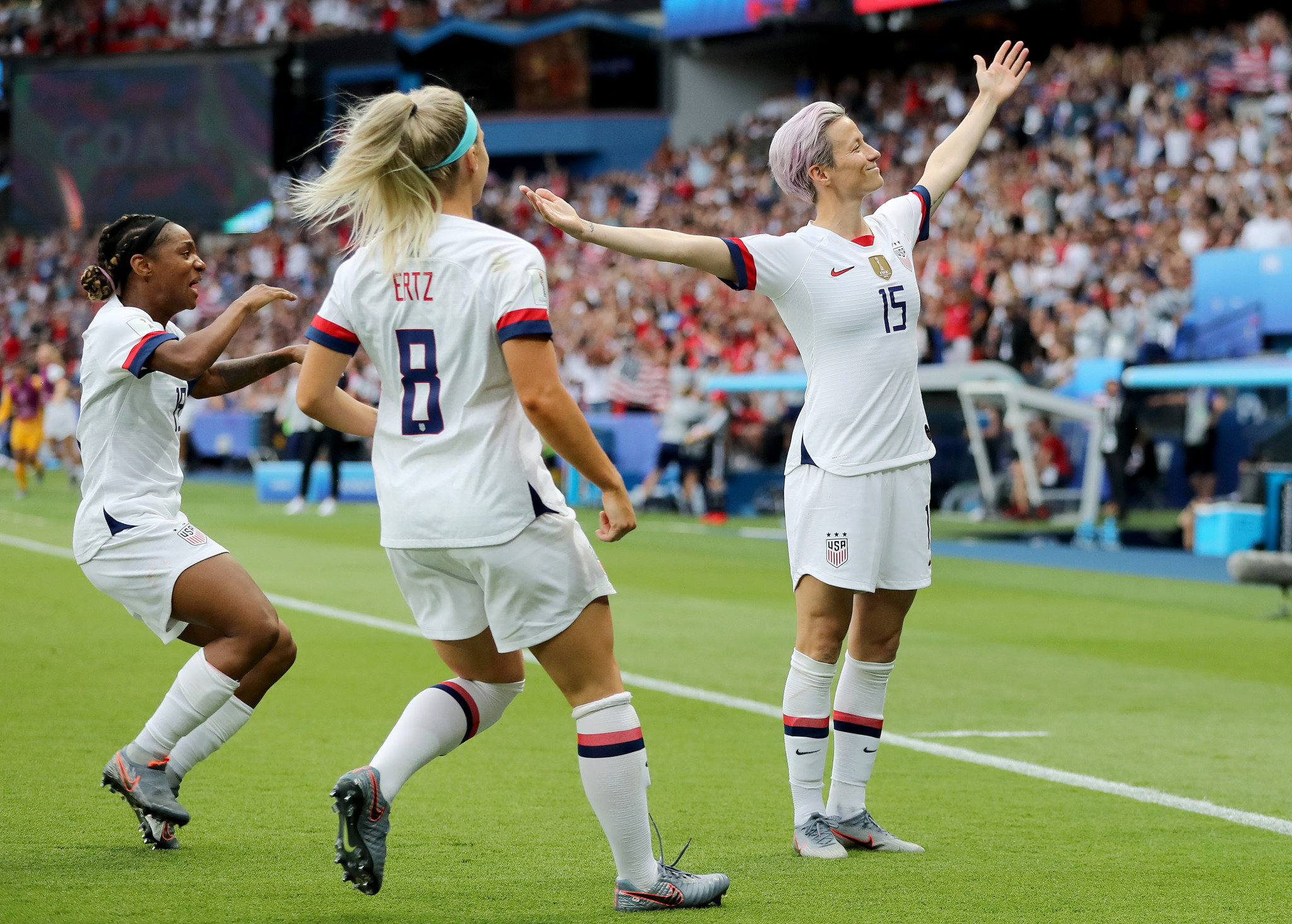 Megan Rapinoe of the United States caught the attention of President Donald Trump while playing in the Women's World Cup ©Getty Images