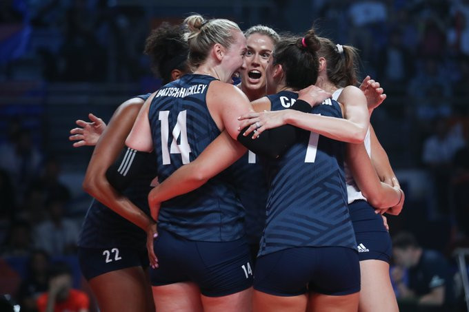 The United States moved a step closer to defending their International Volleyball Federation Women's Nations League title ©USA Volleyball