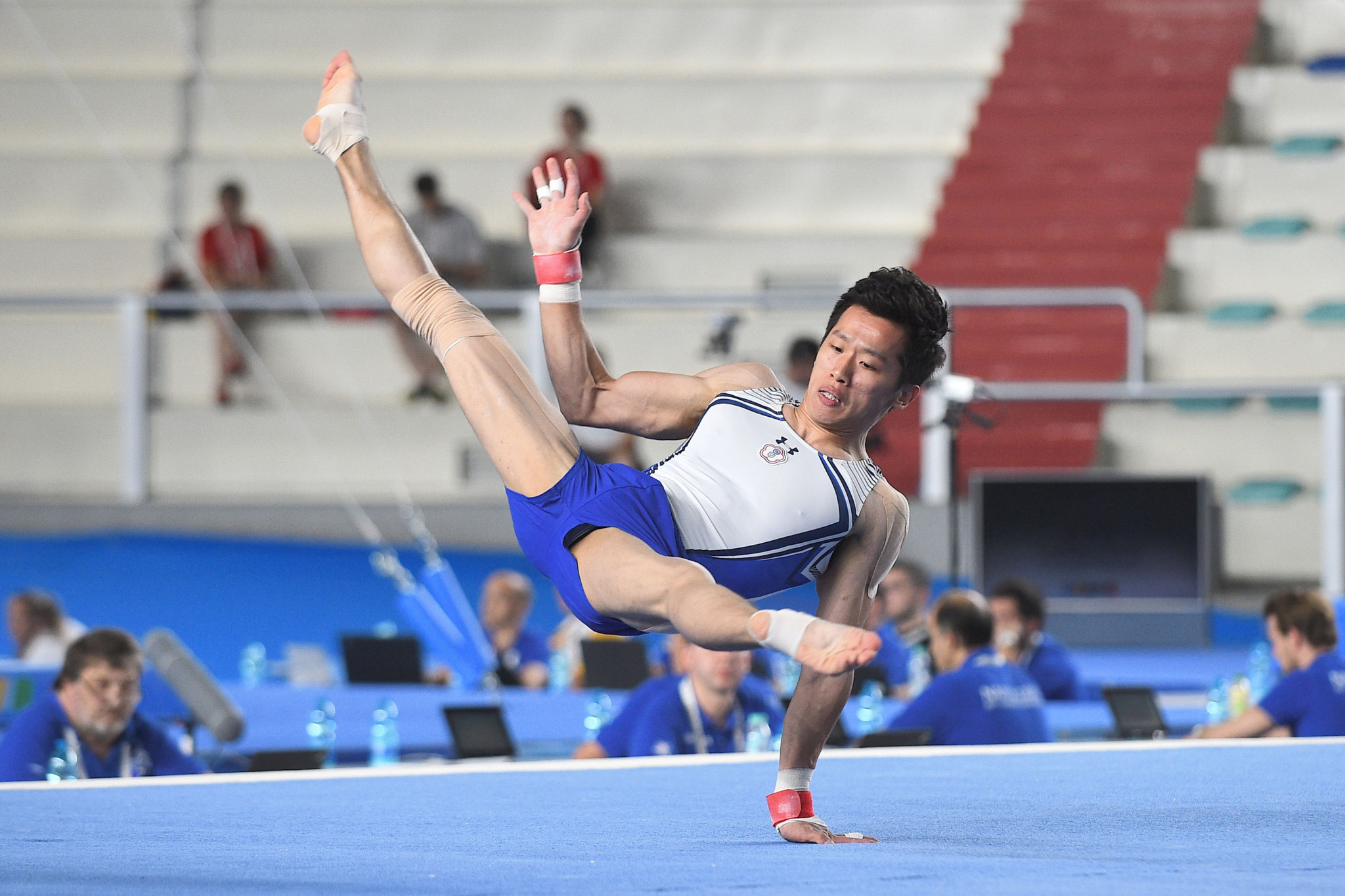 The men's artistic gymnastics final saw lots of twists and tumbles at PalaVesuvius Main Hall ©Naples 2019