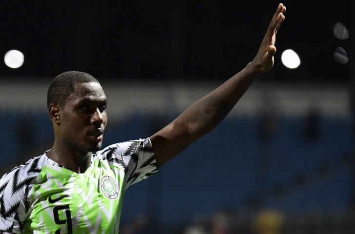 Nigeria's Odion Ighalo scored twice and made the third goal as his side beat defending champions Cameroon 3-2 to reach the quarter-finals of the Africa Cup of Nations in Egypt ©Getty Images