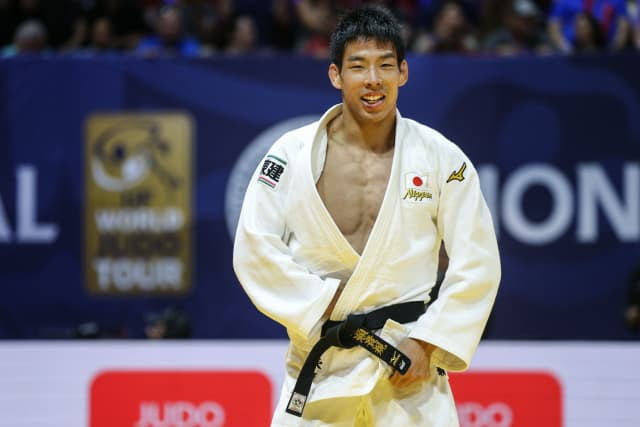 Takanori Nagase defeated the host nation's Antoine Valois-Fortier in his final  ©IJF