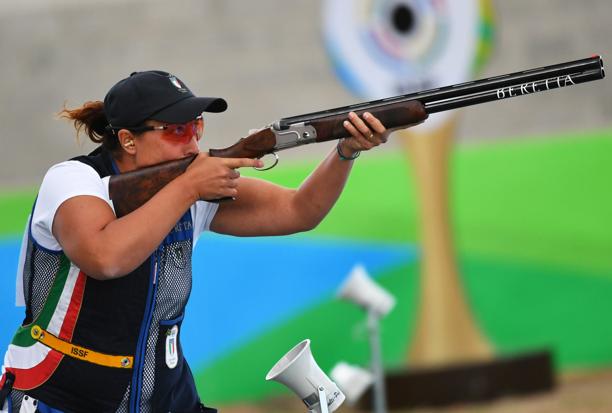 Diana Bacosi partnered Gabriele Rossetti to the mixed skeet team title in Lonato ©Getty Images