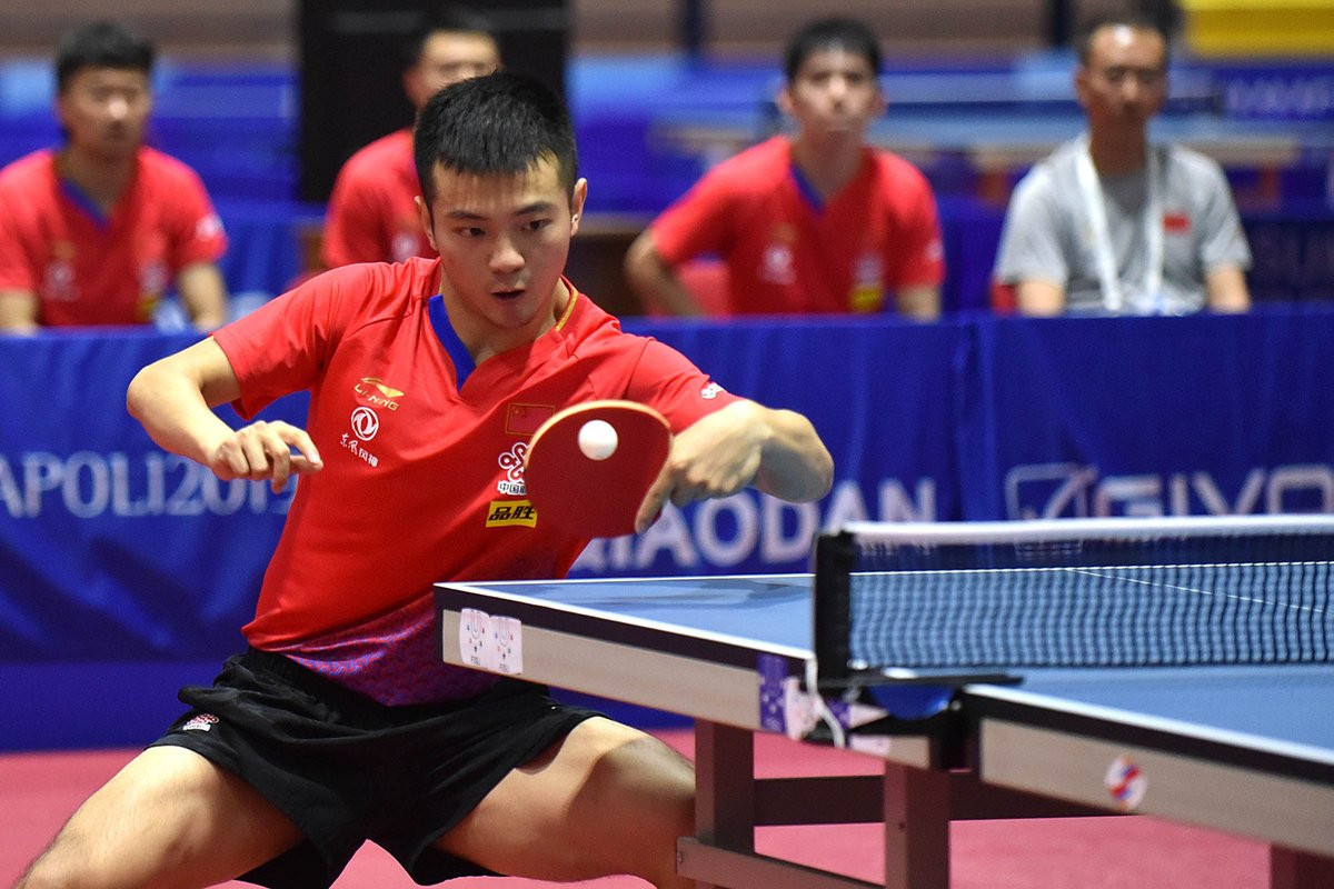 China had a successful day in the table tennis, winning gold in the men and women's team events ©FISU