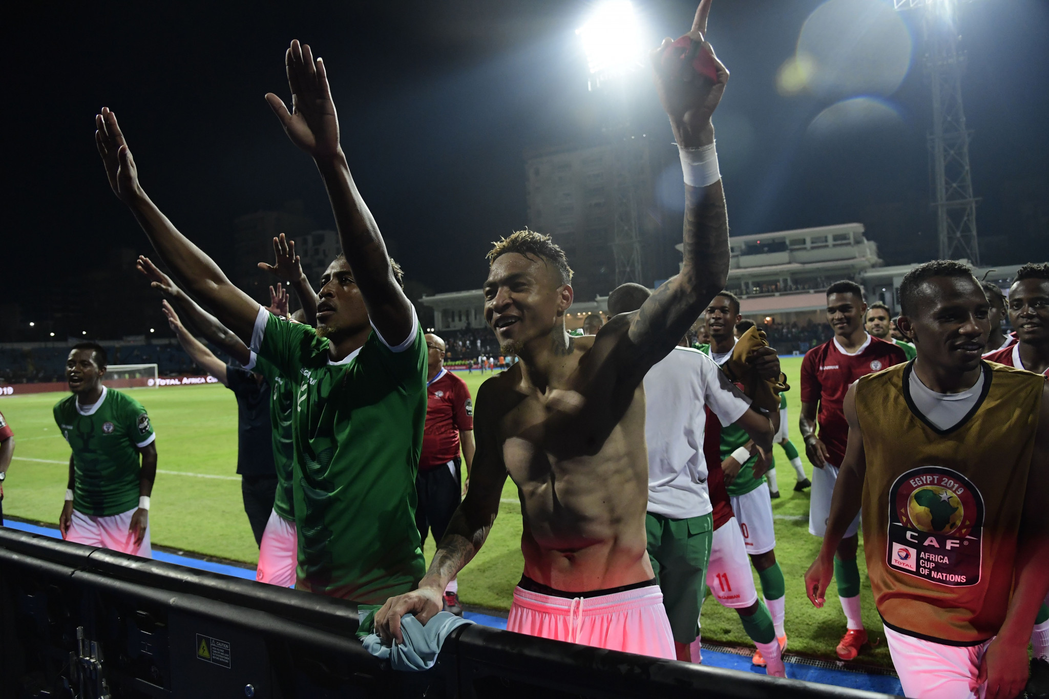 Madagascar celebrate their victory over DR Congo ©Getty Images