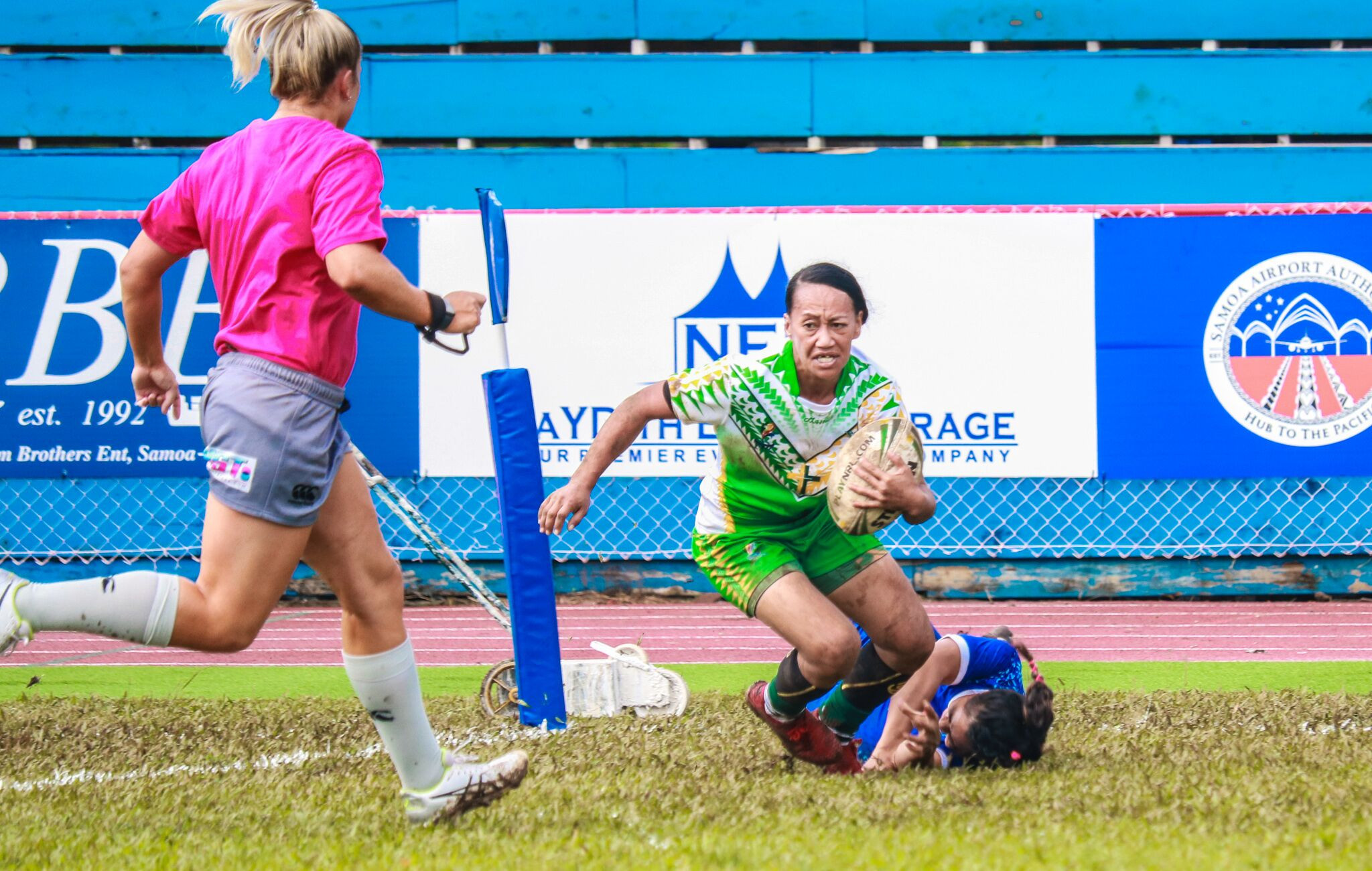 History was made earlier today with the first women's rugby league nines matches taking place at the Pacific Games ©Games News Service